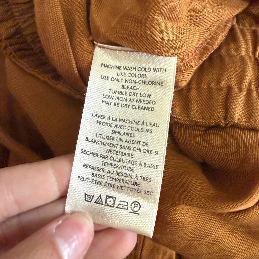 Free People Womens Rust Brown Lyocell Cargo Jogger Pants OB1722209 Size L - Picture 6 of 10